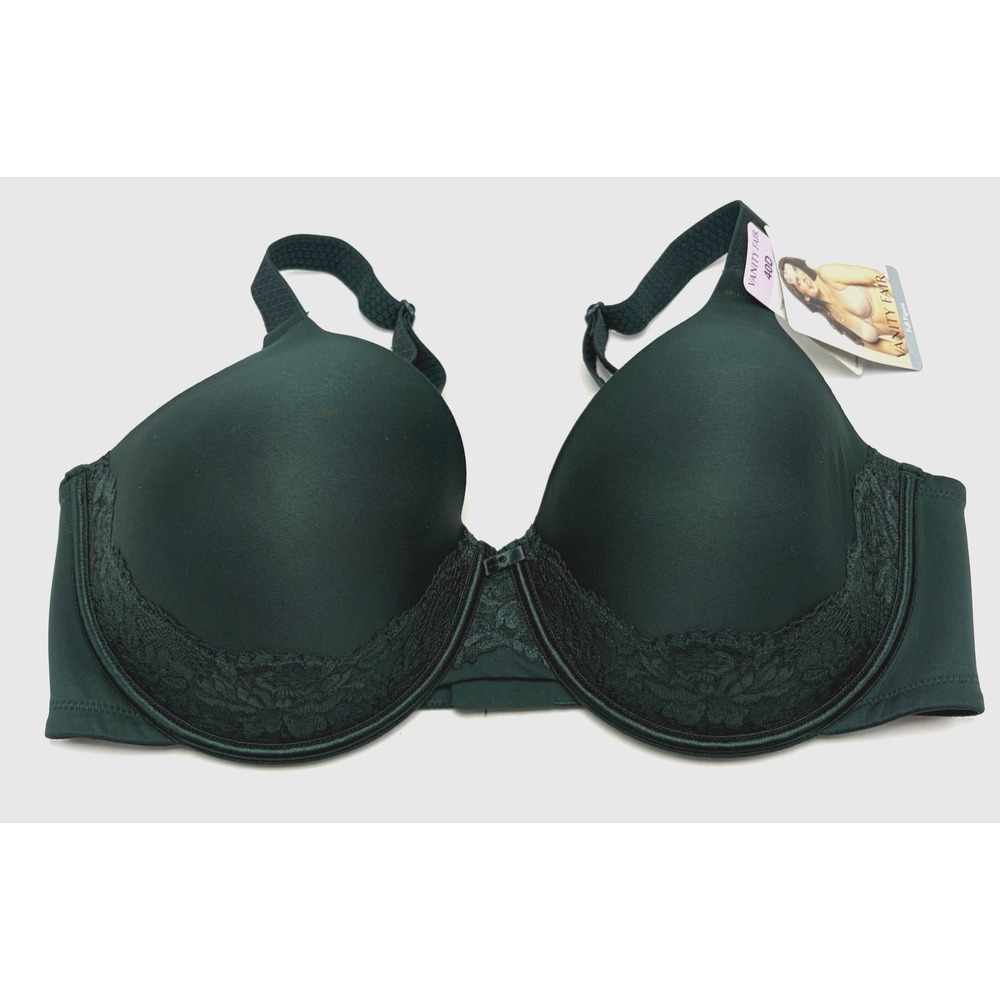 Vanity Fair Bra 40D Beauty Back Smoother Lace Full-Figure Green 76382 New